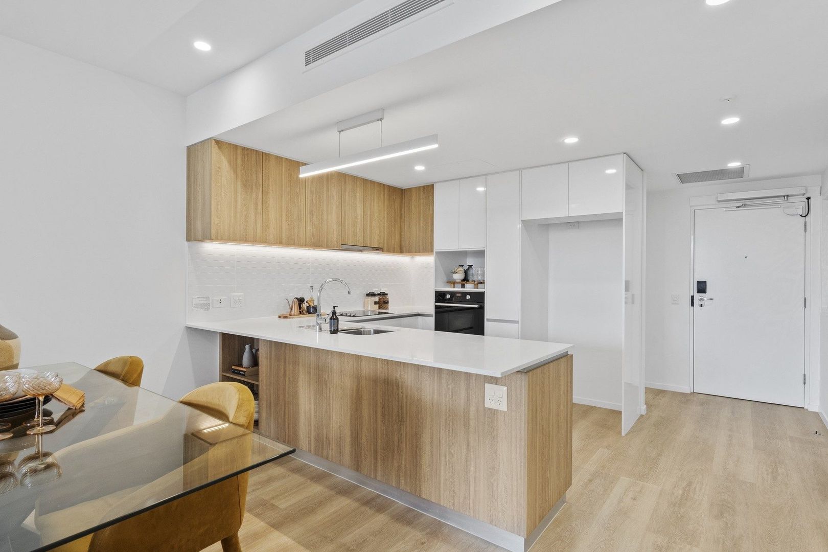 Open-plan two-bedroom apartment