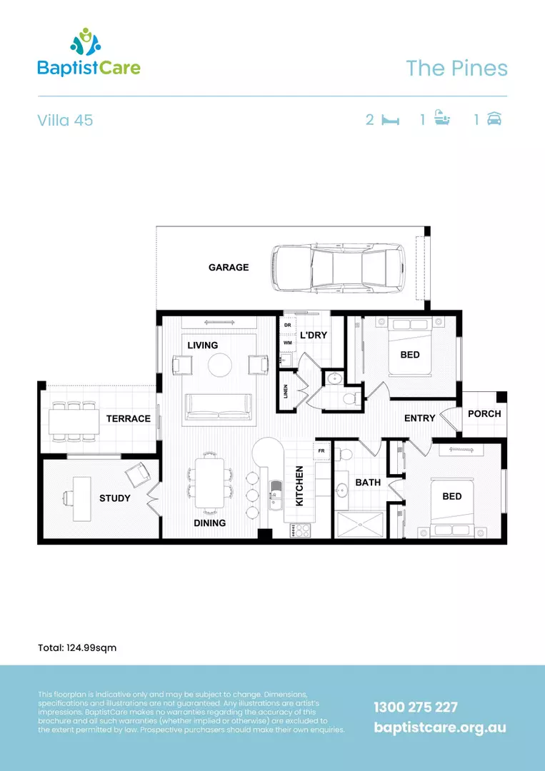 Fresh, Light-Filled Villa with Modern Comforts and Low-Maintenance Living