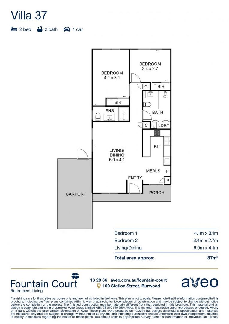 Stylish 2-Bedroom Villa with Sunny Courtyard