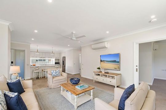 Serene retirement living with scenic golf course outlooks