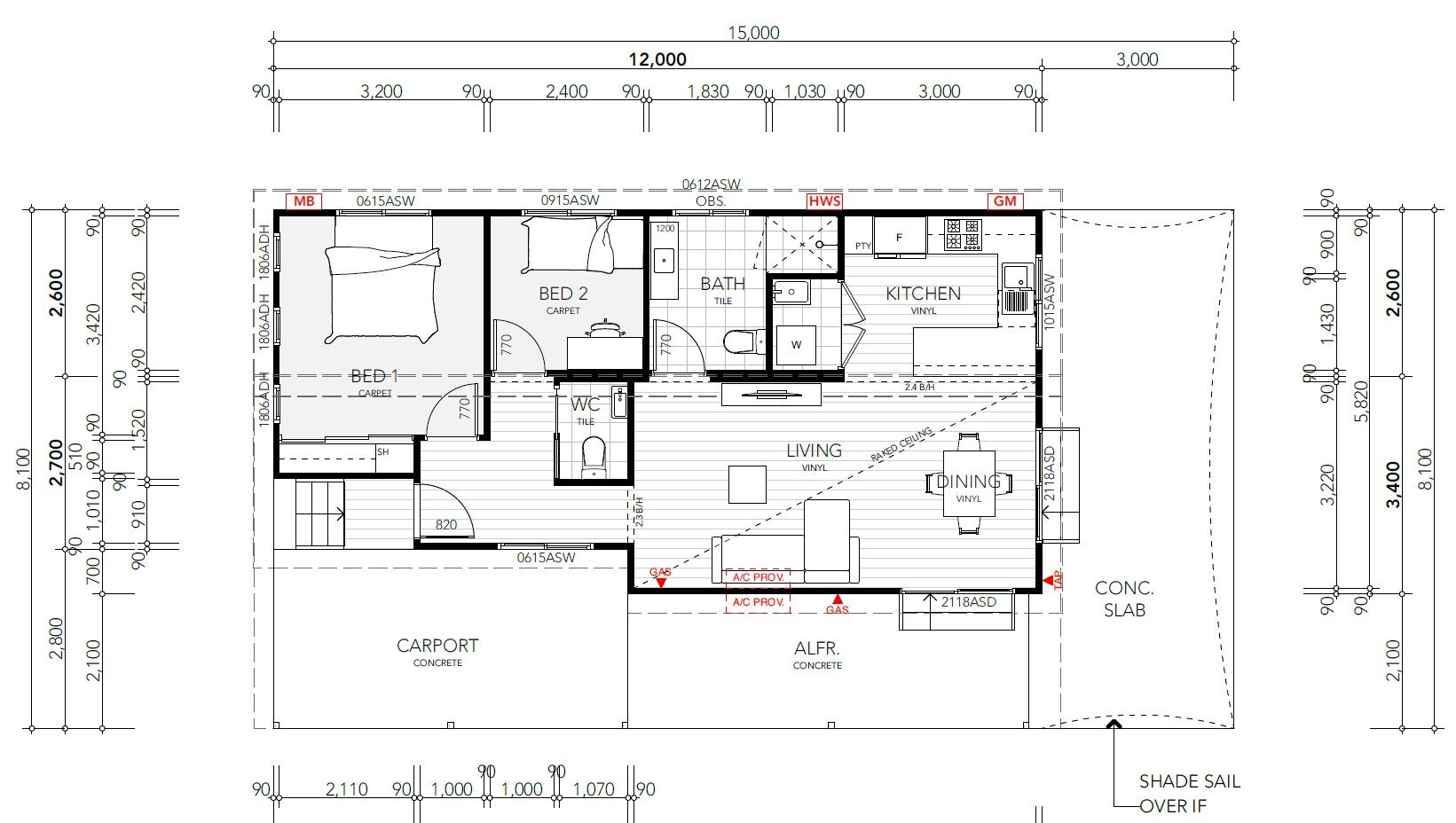 UNDER CONTRACT / DEPOSIT TAKEN - Brand New Home - Two Bedrooms - Large and Covered Outdoor Living areas - Turn Key Opportunity