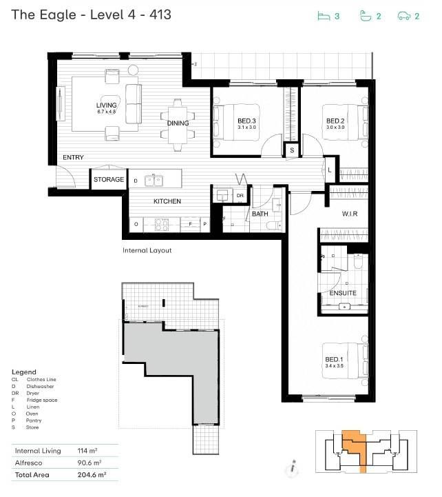 Retreat in a refined sanctuary