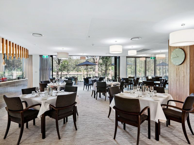 Easy lift access and convenient proximity to the dining room. Light and airy for year around entertainment.