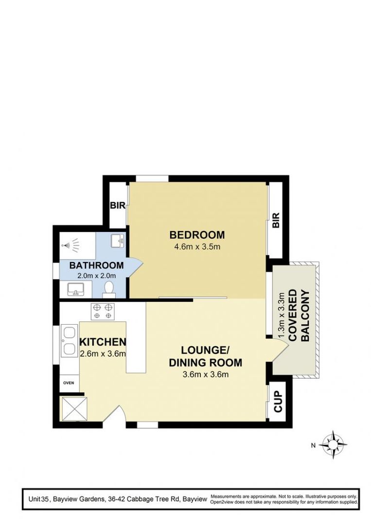 A sunny good-sized one-bedroom unit