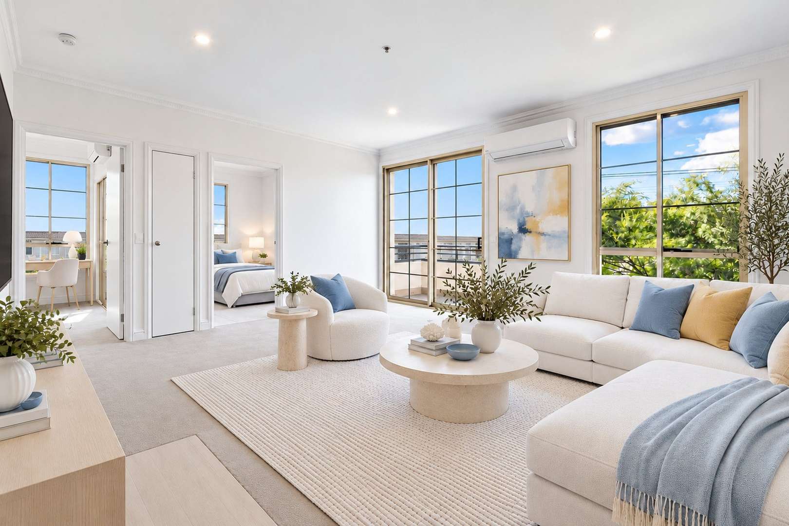 Spacious and bright two-bedroom apartment