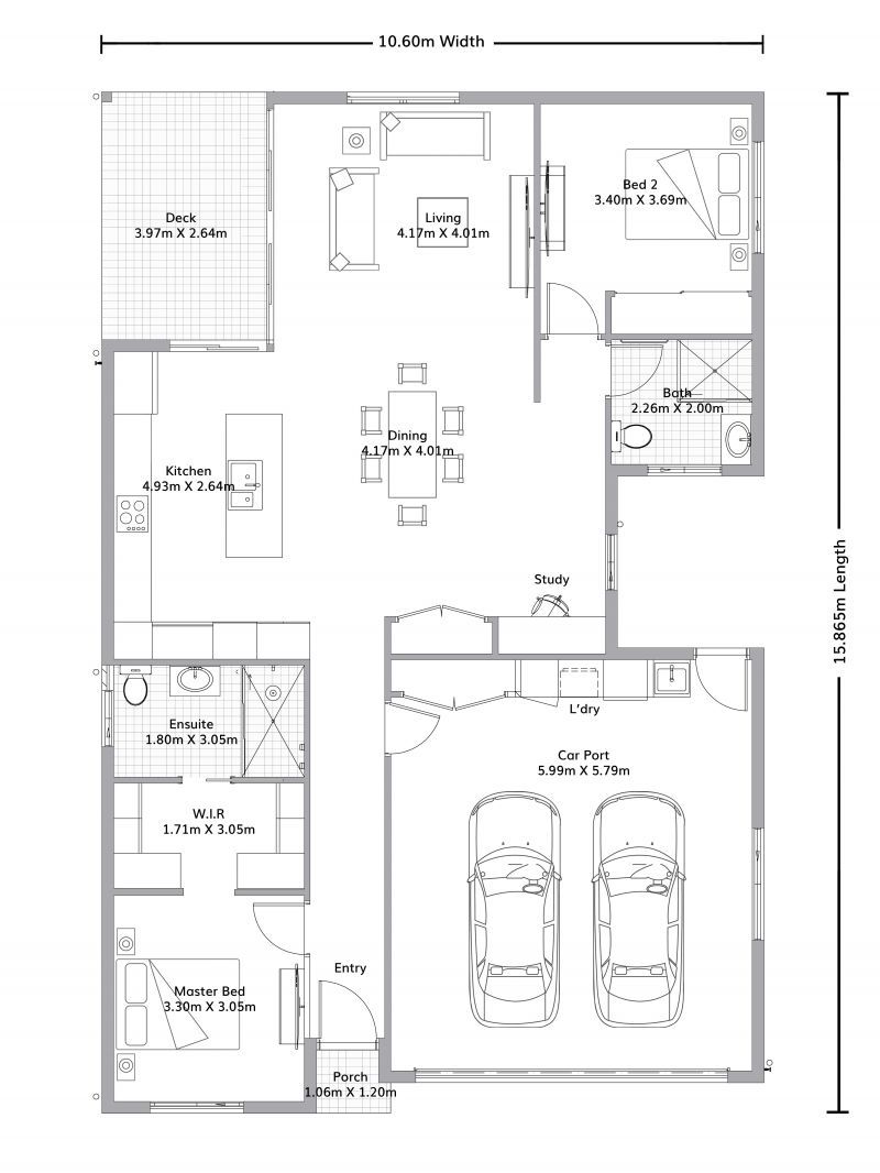 Modern design with contemporary luxuries