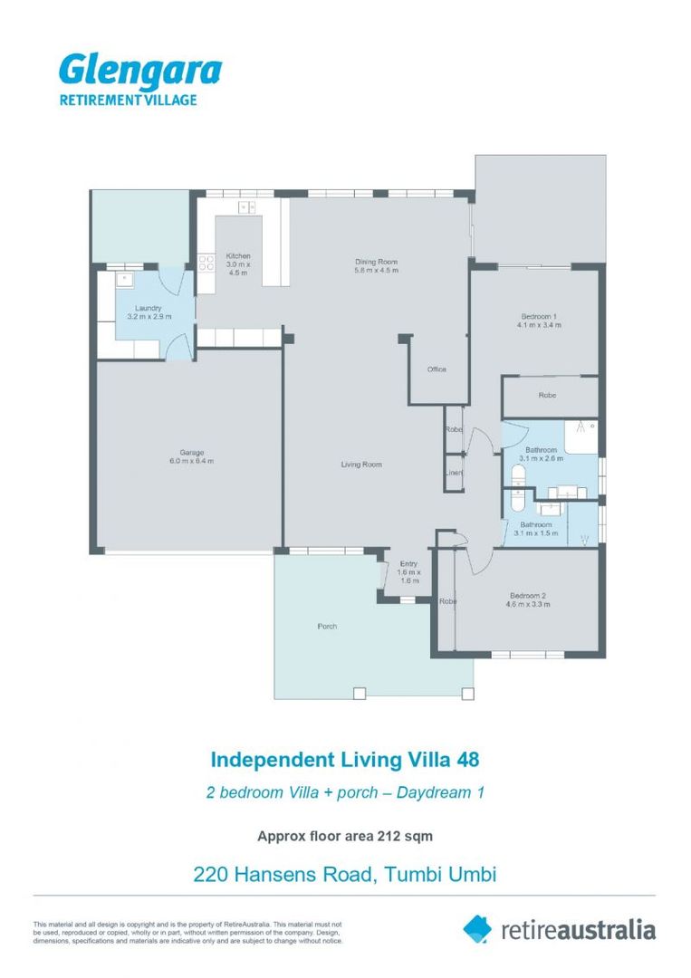 Spacious villa with double garage
