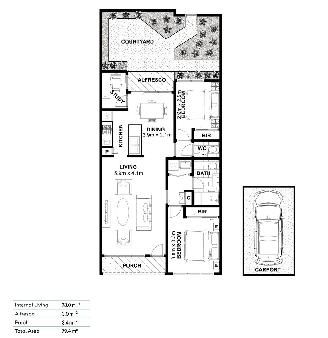 Two-Bedroom Retreat, Renovations Underway