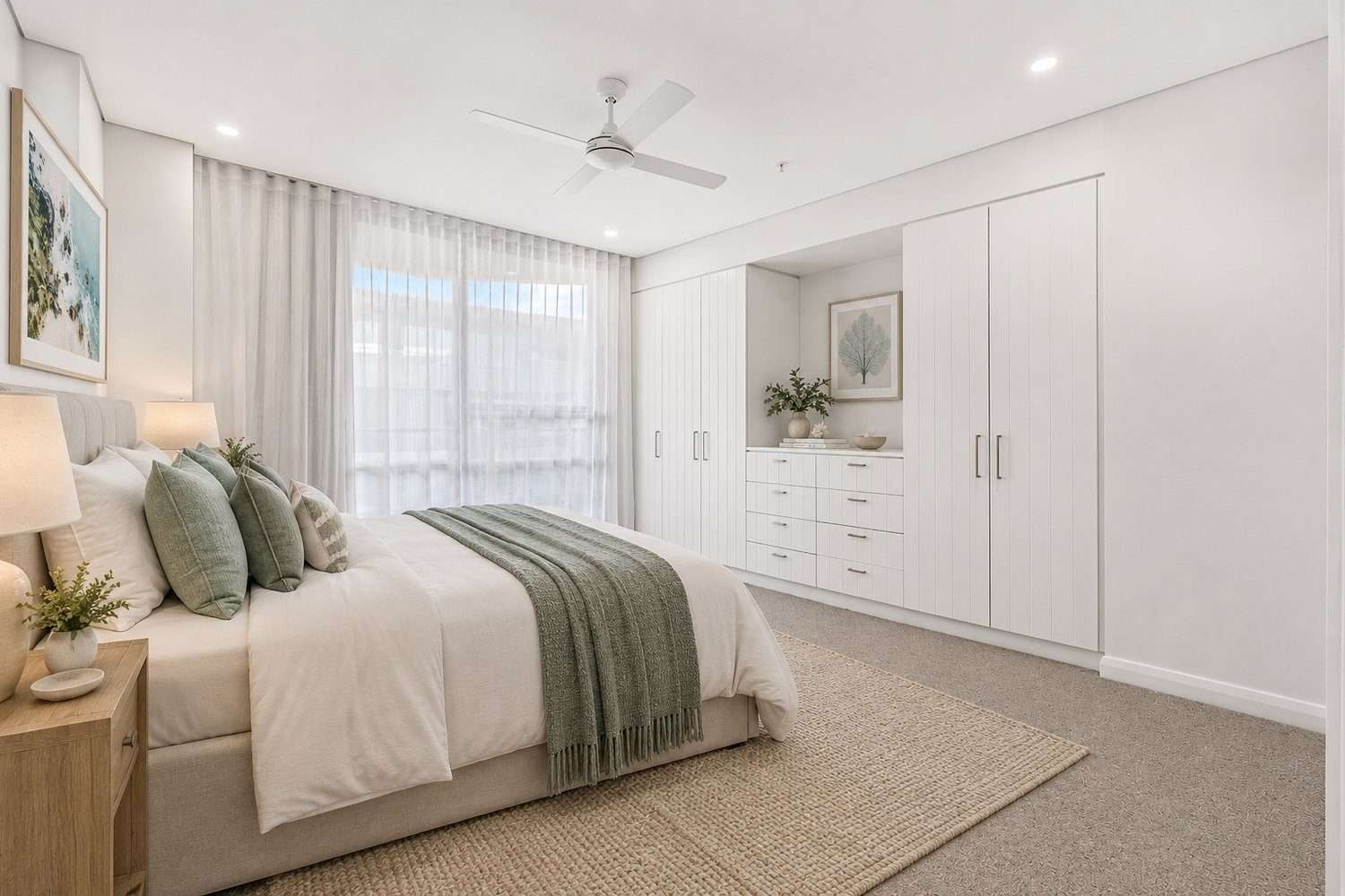 Welcoming Two-Bedroom Apartment with Dual Balcony Access