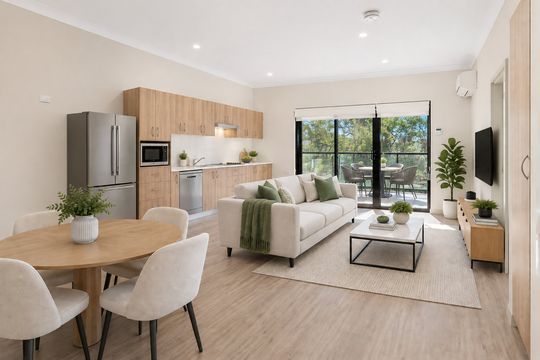 Low-maintenance two-bedroom apartment in well-connected community