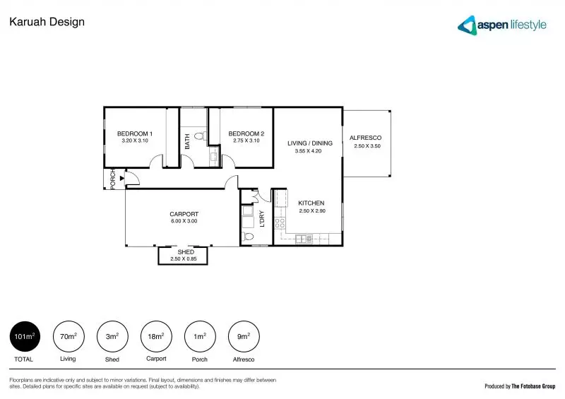 light-filled 2 bed home with skillion roof