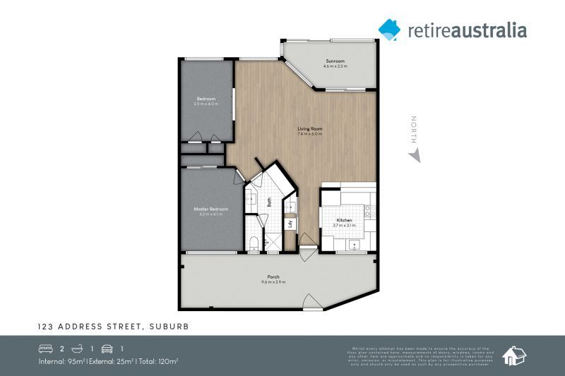 Beautiful two bedroom, two bathroom villa with sun/craft room.