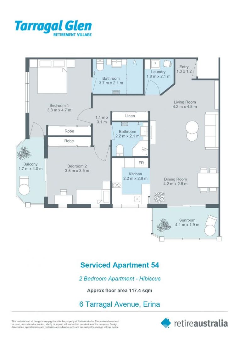 Beautifully refurbished Serviced Apartment for retirement living