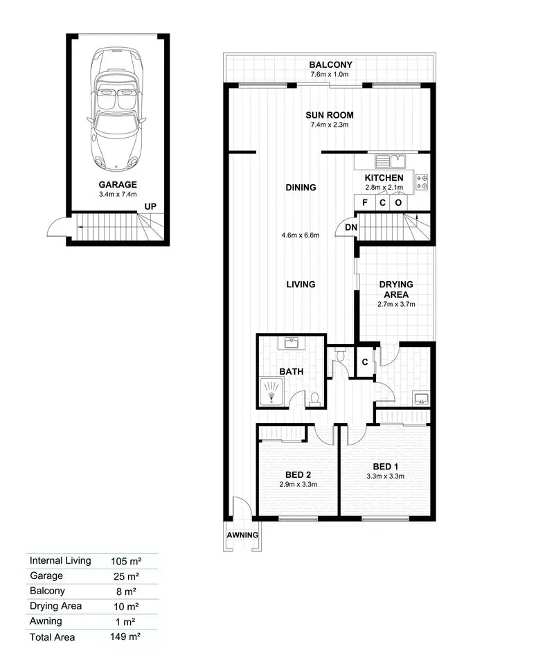 Light-Filled Home with Sunroom and Space to Live