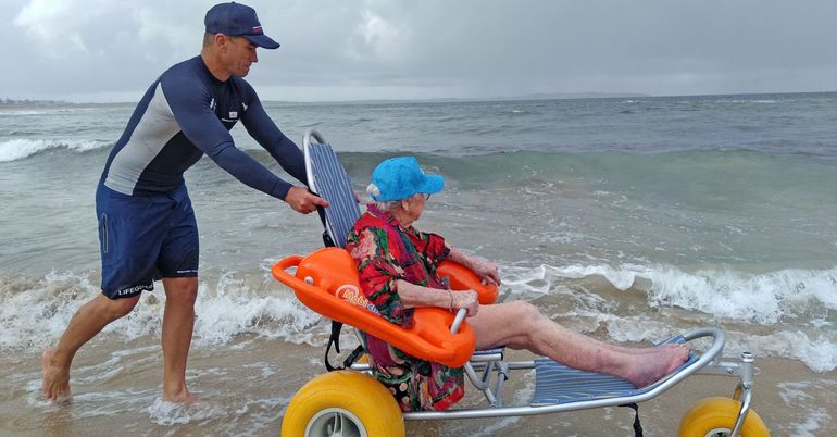 Southern Cross Care resident Edna Petfield returning to her happy place 