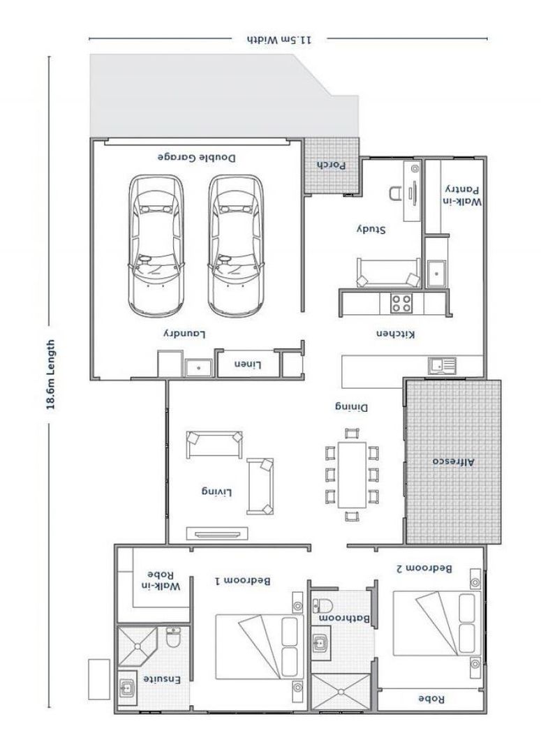 Butlers Pantry, 2 external living areas
