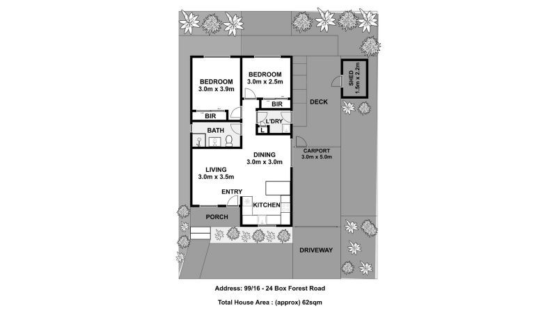 Neat Two Bedroom Home