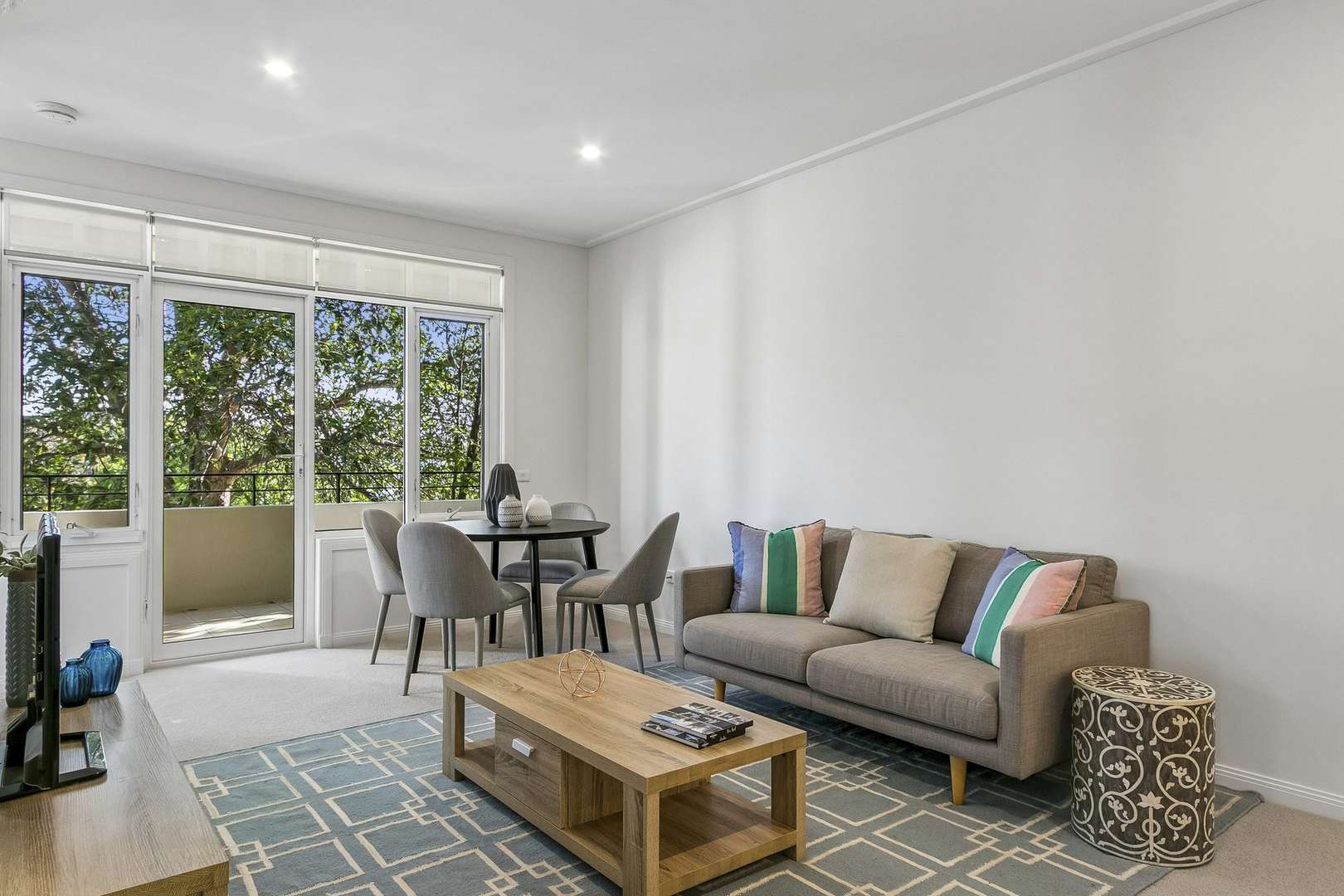 Apartment Living Framed by Leafy Green Outlooks