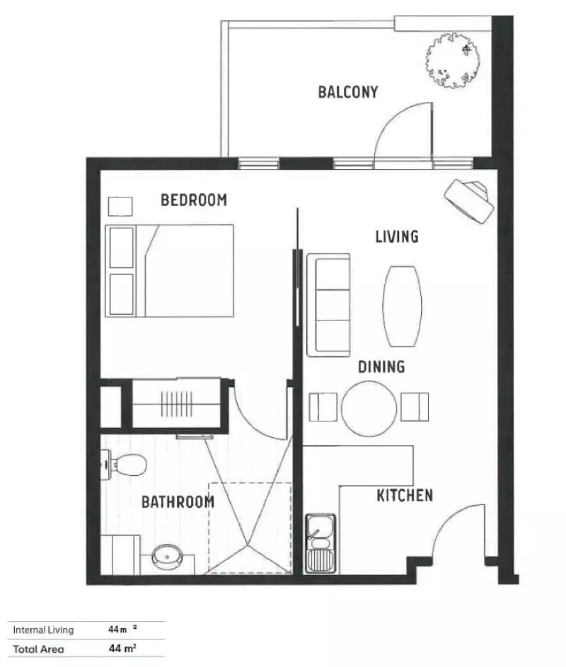 Freshly Renovated with Leafy Balcony Views