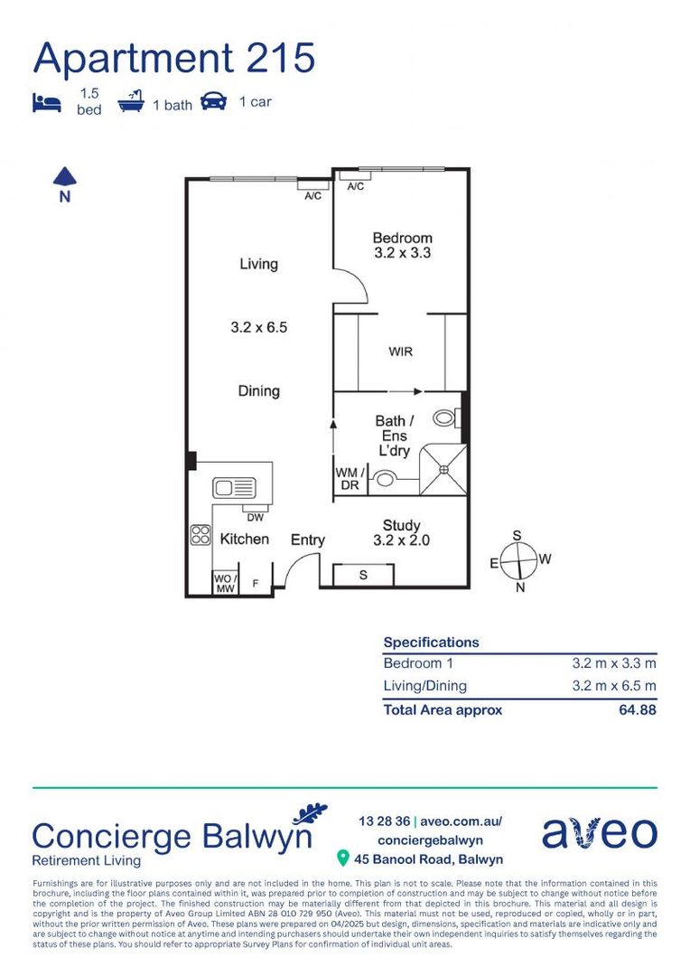 Light and bright apartment