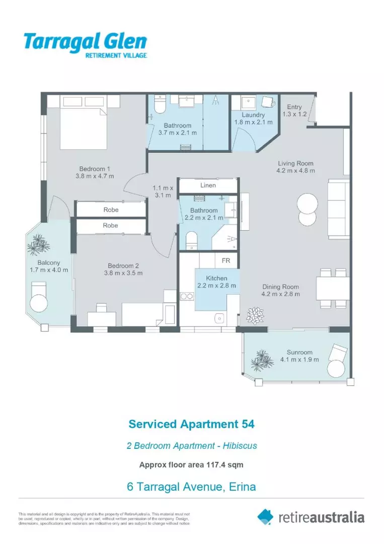 Beautifully refurbished Serviced Apartment for retirement living