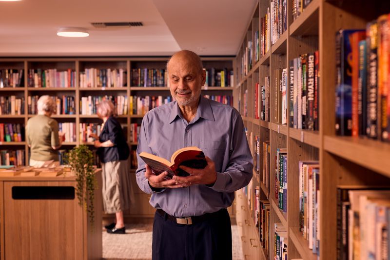 Tranquil courtyard views from the second level