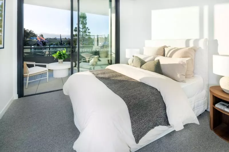 Generous, light-filled two-bedroom residence with a private balcony