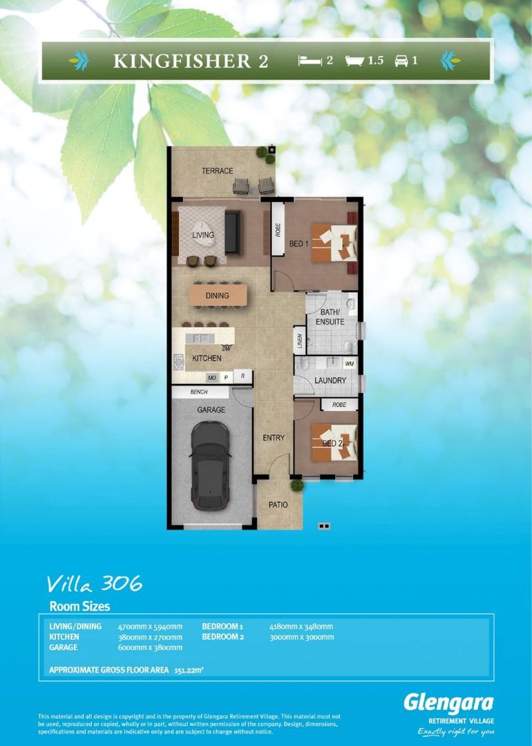 Private villa with extended backyard