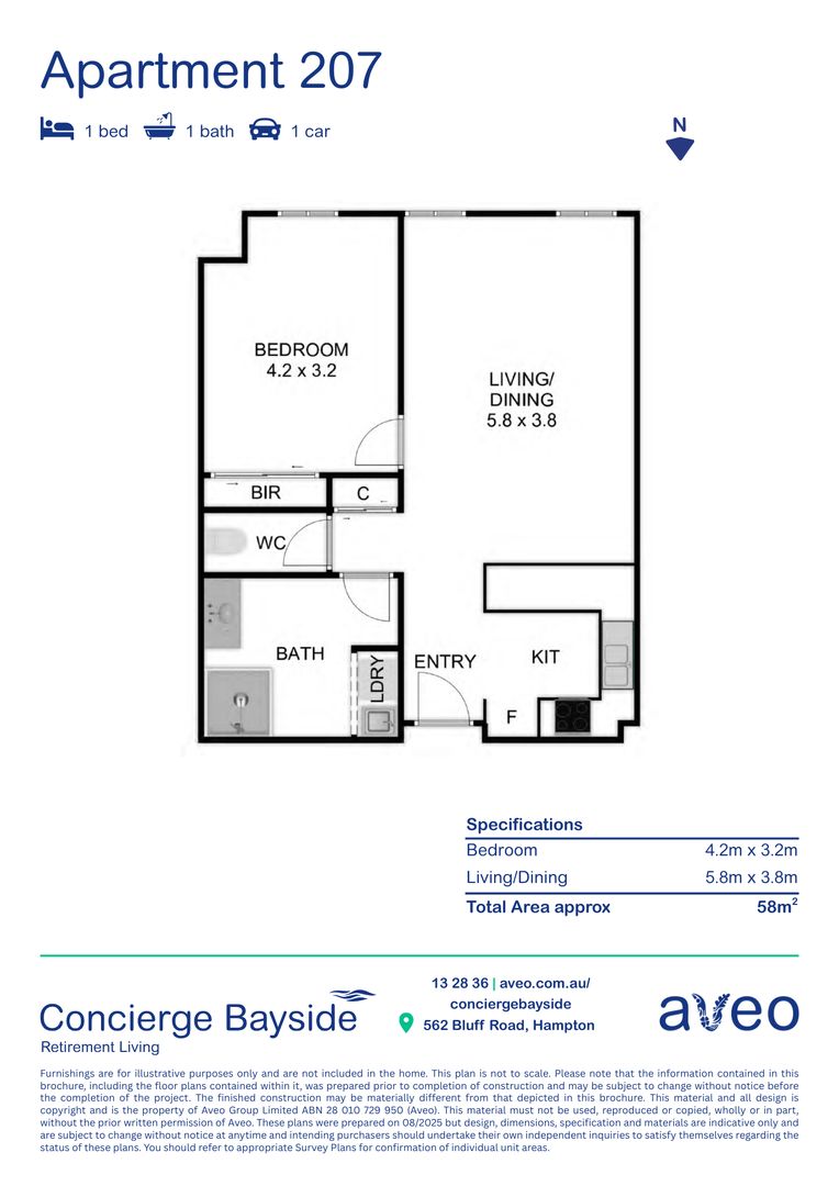 207/562 Bluff Road Hampton, VIC 3188