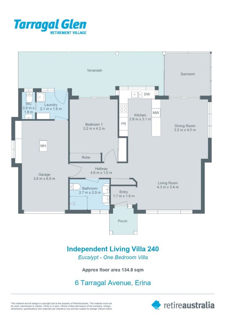 One bedroom villa on offer. Only one of three in Tarragal Glen Village.