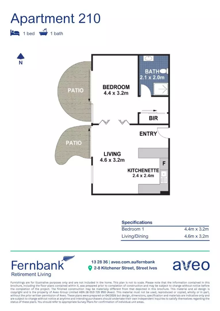 Ground floor one-bedroom apartment with private garden terraces