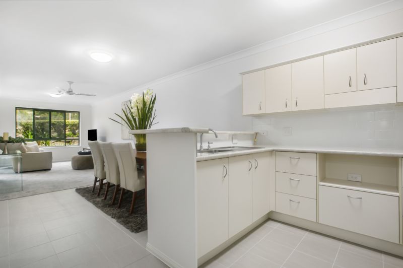 One-bedroom apartment with private patio and open-plan living