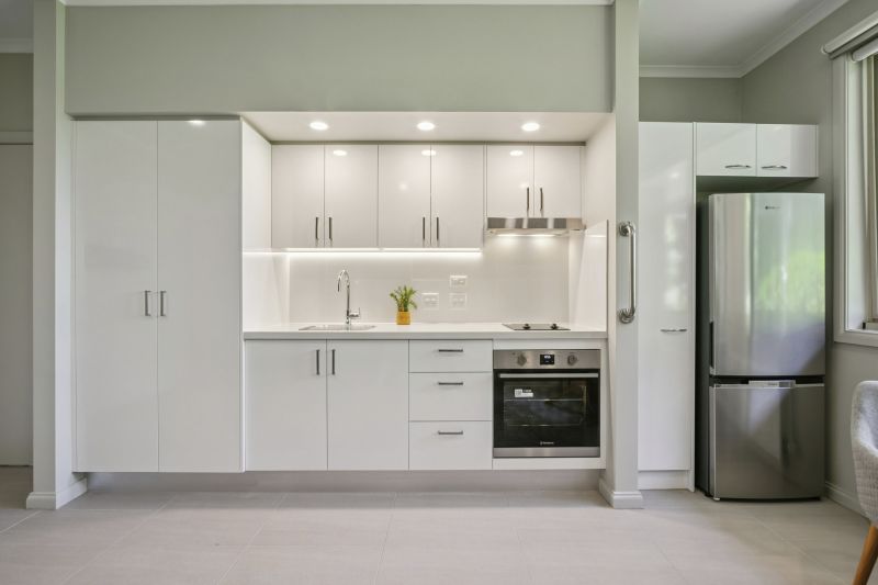Modern studio apartment with a new kitchen