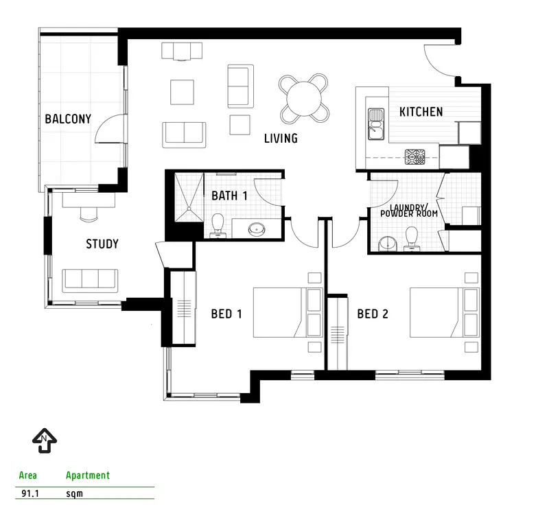 Terrace-Style Living with Sunlit Spaces in Brighton