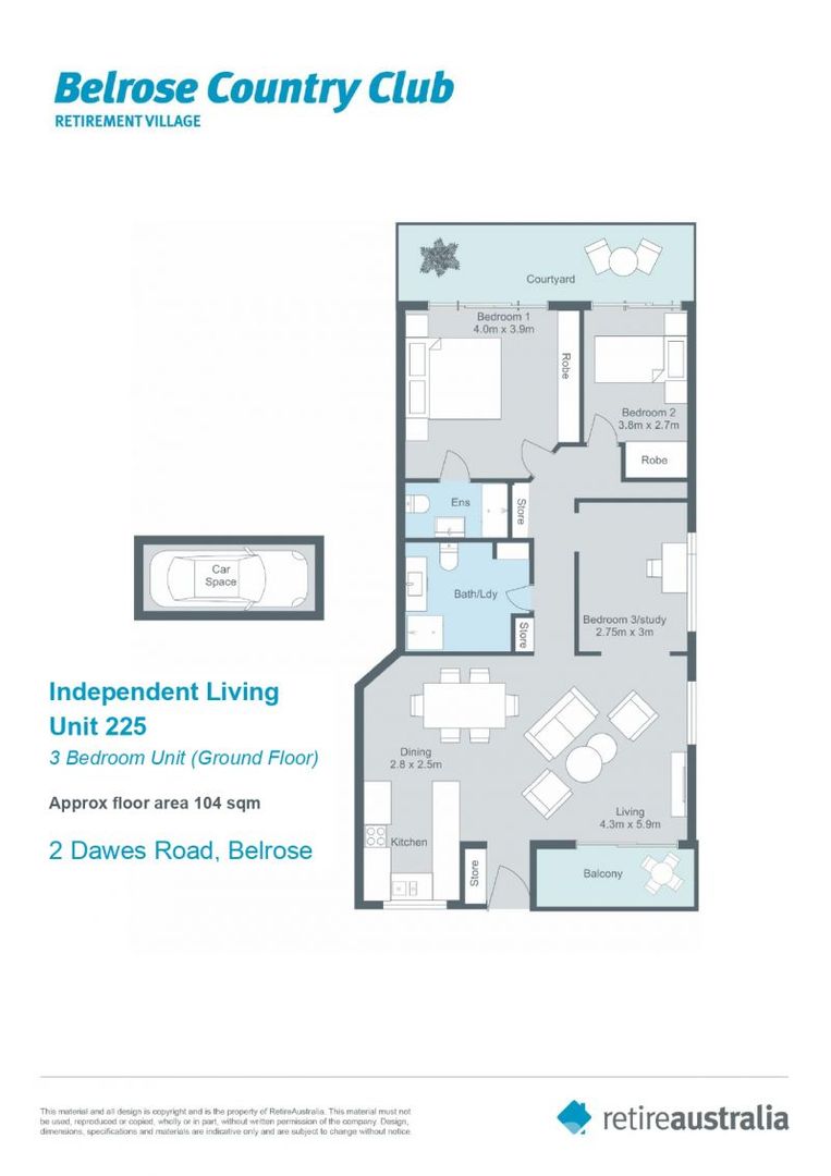 Immaculately maintained 3 bedroom unit with modern look overlooking stunning gardens