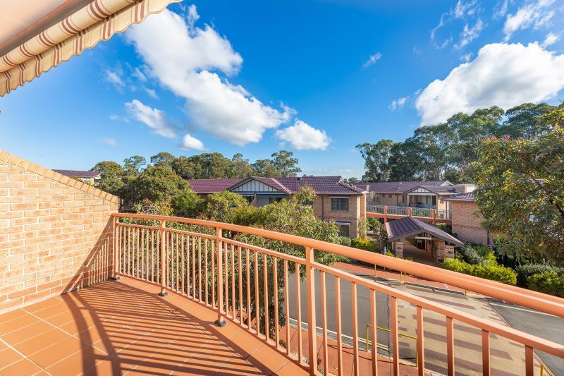Sunny outlook from living areas flowing to a wide balcony overlooking our tree-lined  surrounds.