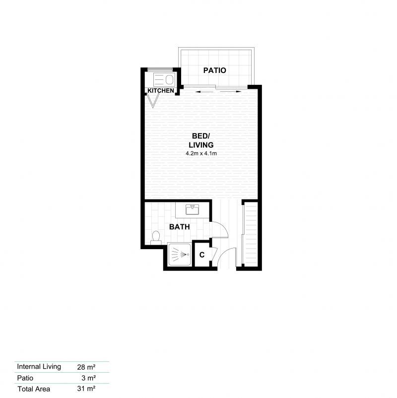 Modern Upgraded Studio Apartment
