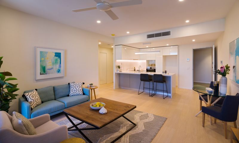 Modern two-bedroom apartment with ensuite and balcony