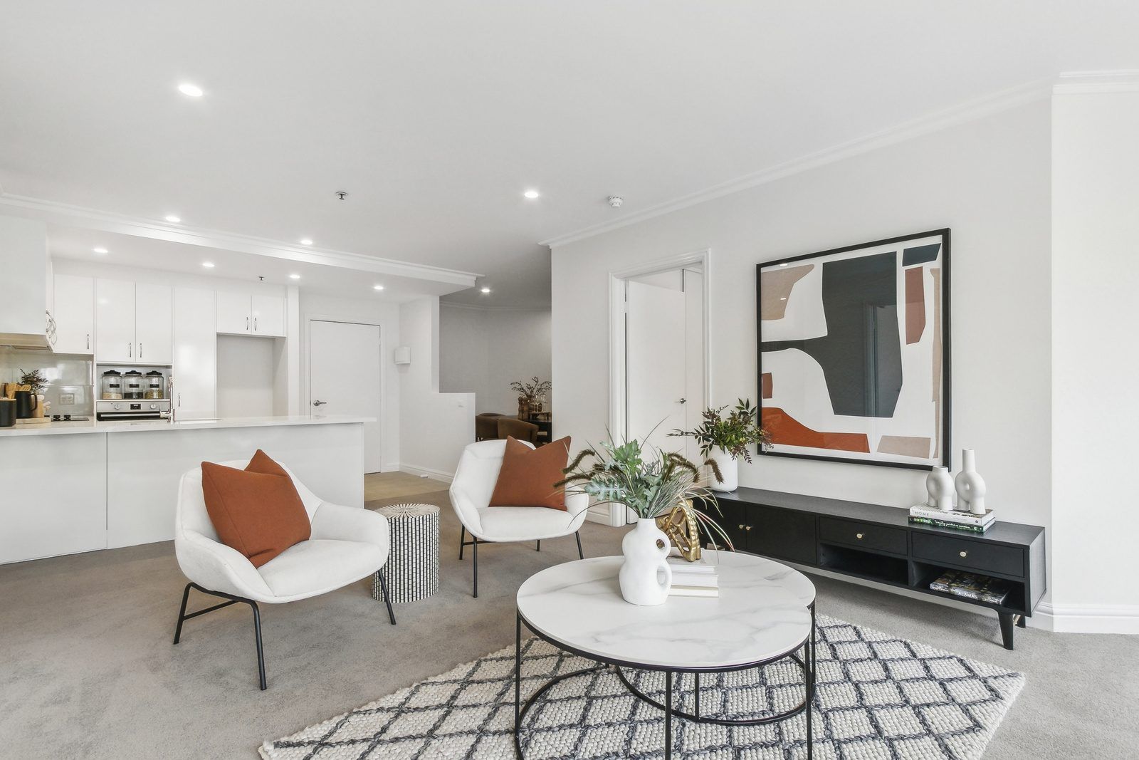 Large two-bedroom apartment on the third floor 
2 Year Free Service Fees