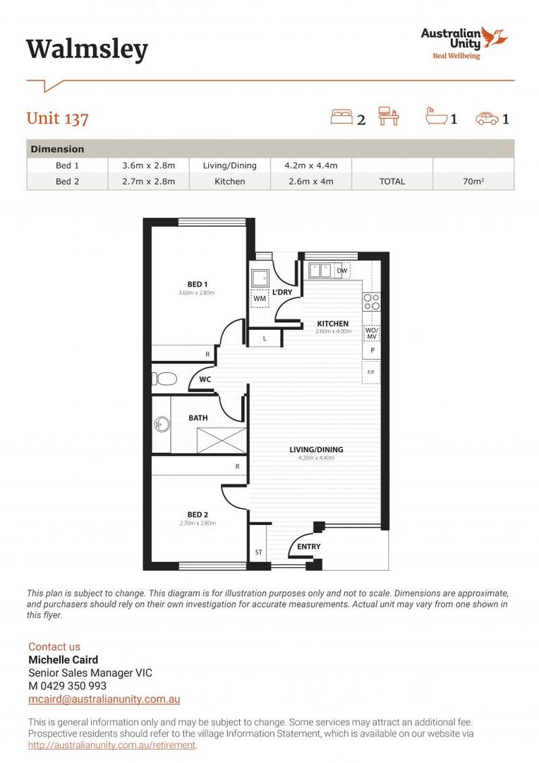 Fully Refurbished 2-Bedroom Unit at Walmsley Retirement Community