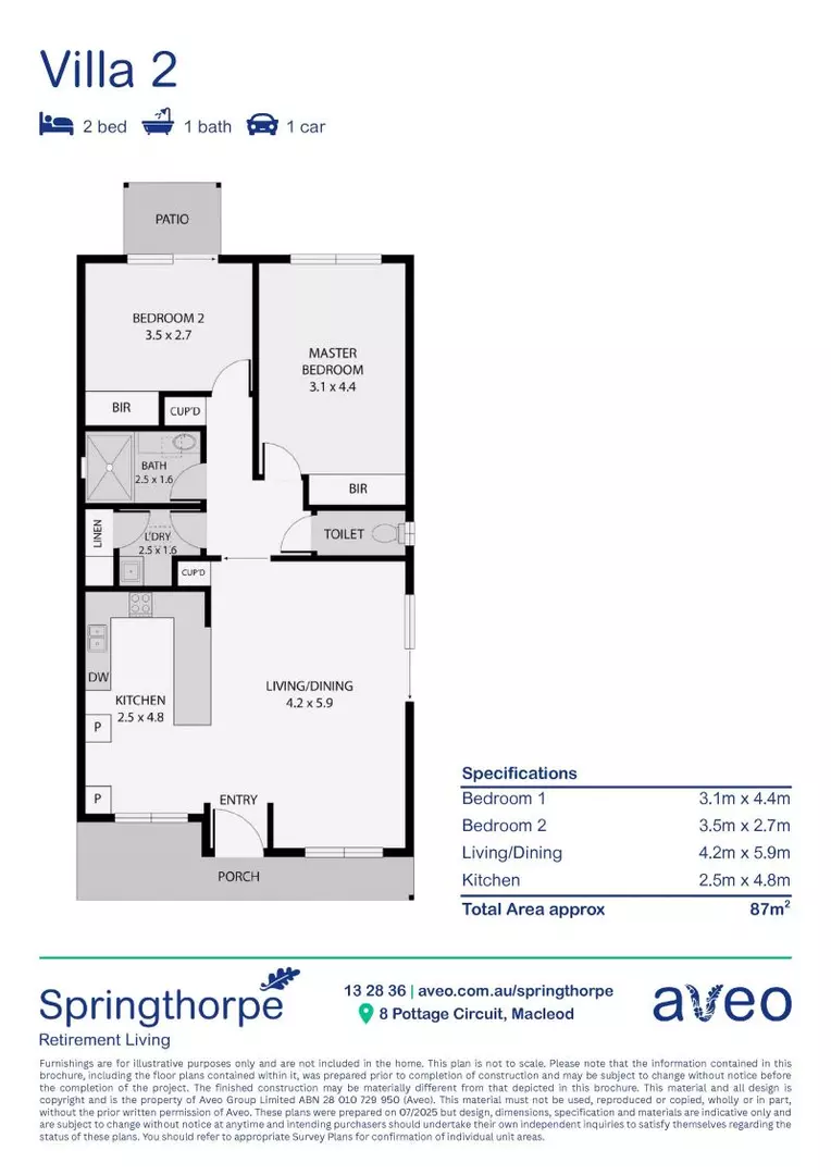 Serene living with parkland views!