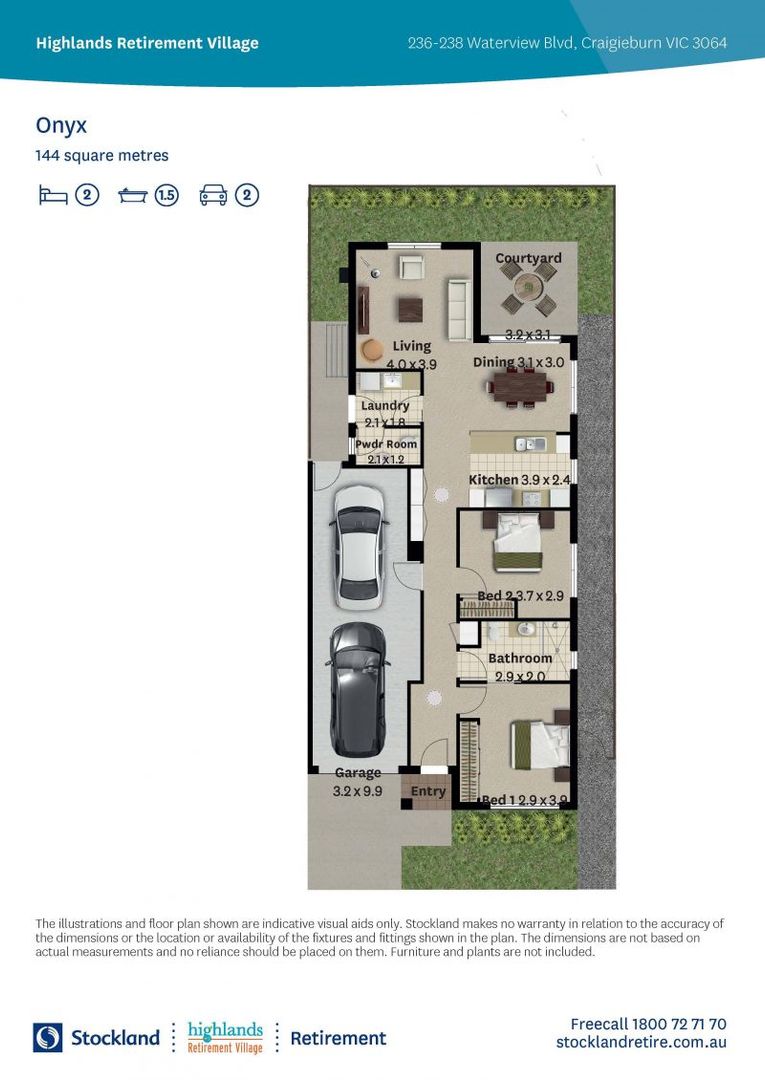 Relax in your modern, low maintenance home