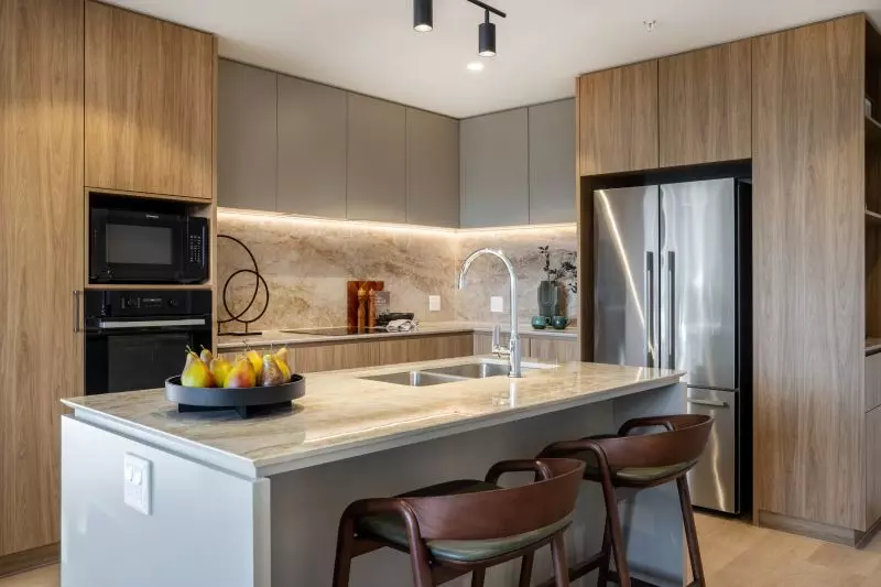 Generous, light-filled two-bedroom residence with a private balcony