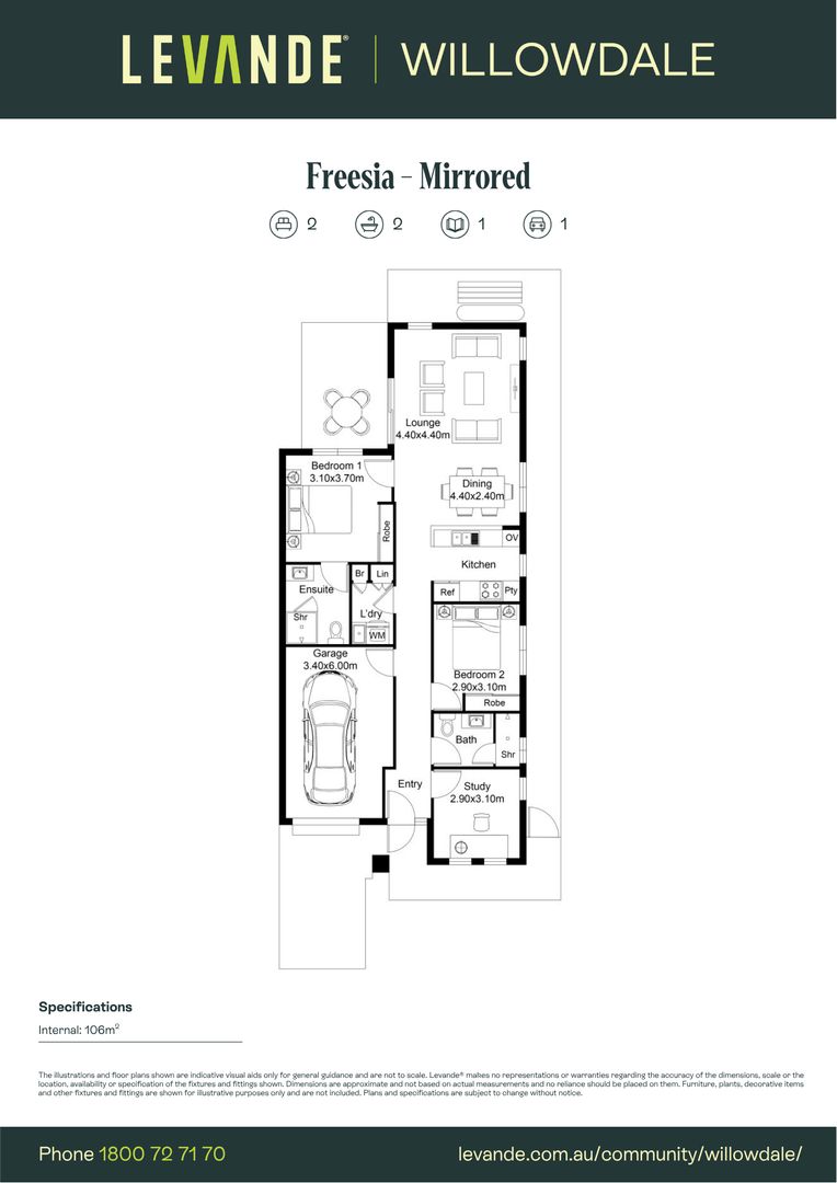 Two Bedroom + Study | Villa 353