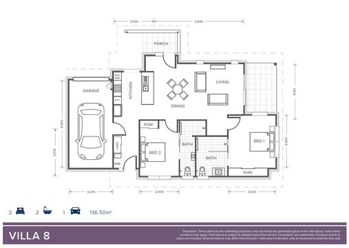 Villa 8 'Thorne' Design