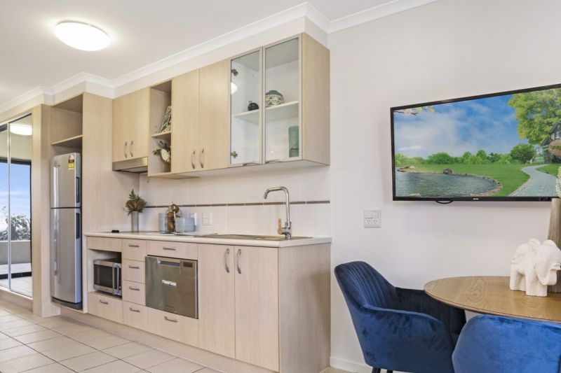 North-facing studio apartment