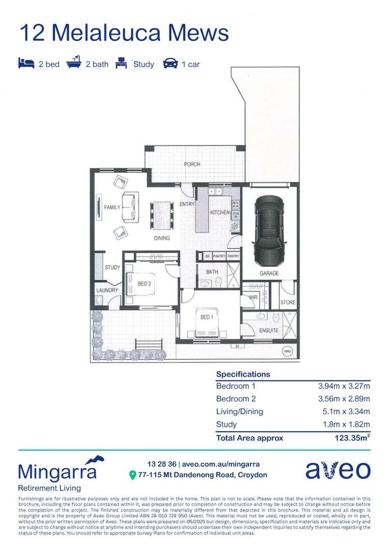 Fully refurbished 2-bedroom, 2-bathroom villa