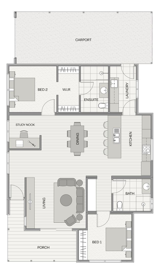 Embrace low maintenance living with the Redwood.