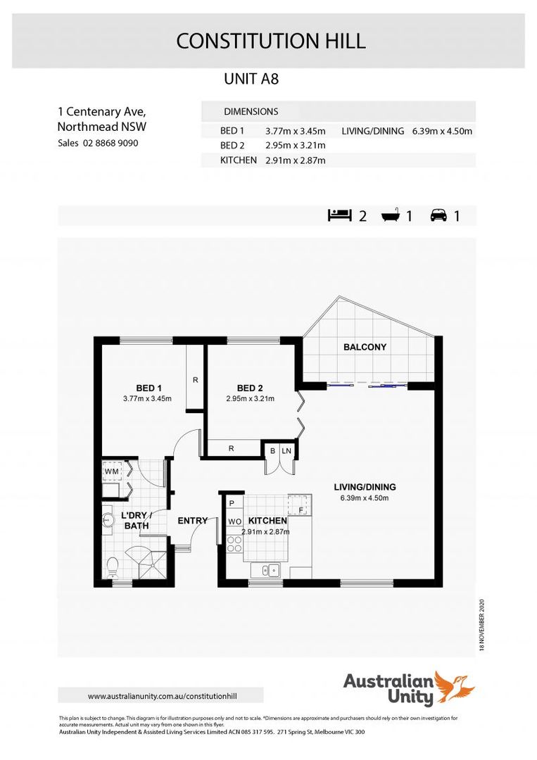 Garden setting North facing ground level unit