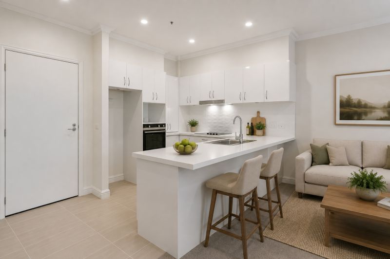 Light and bright one-bedroom apartment